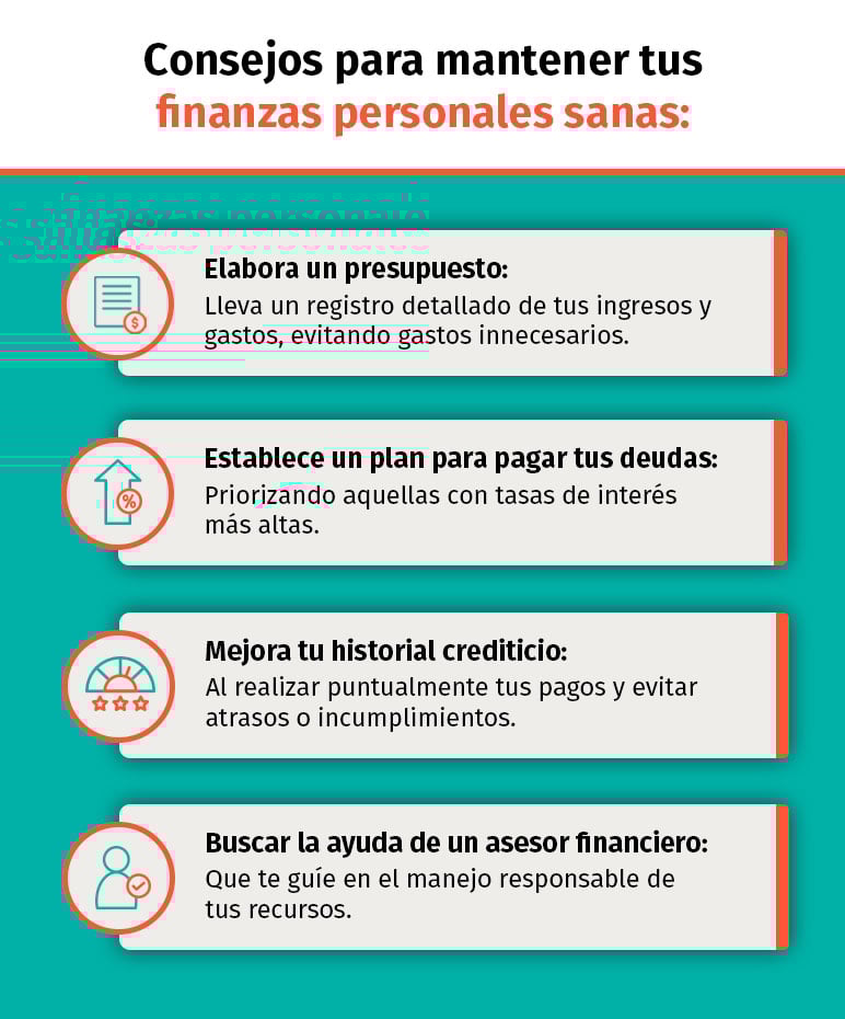 Consejos para mantener tus finanzas personales sanas