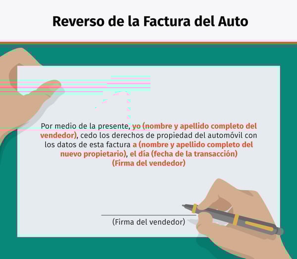 Endoso de factura de auto en México